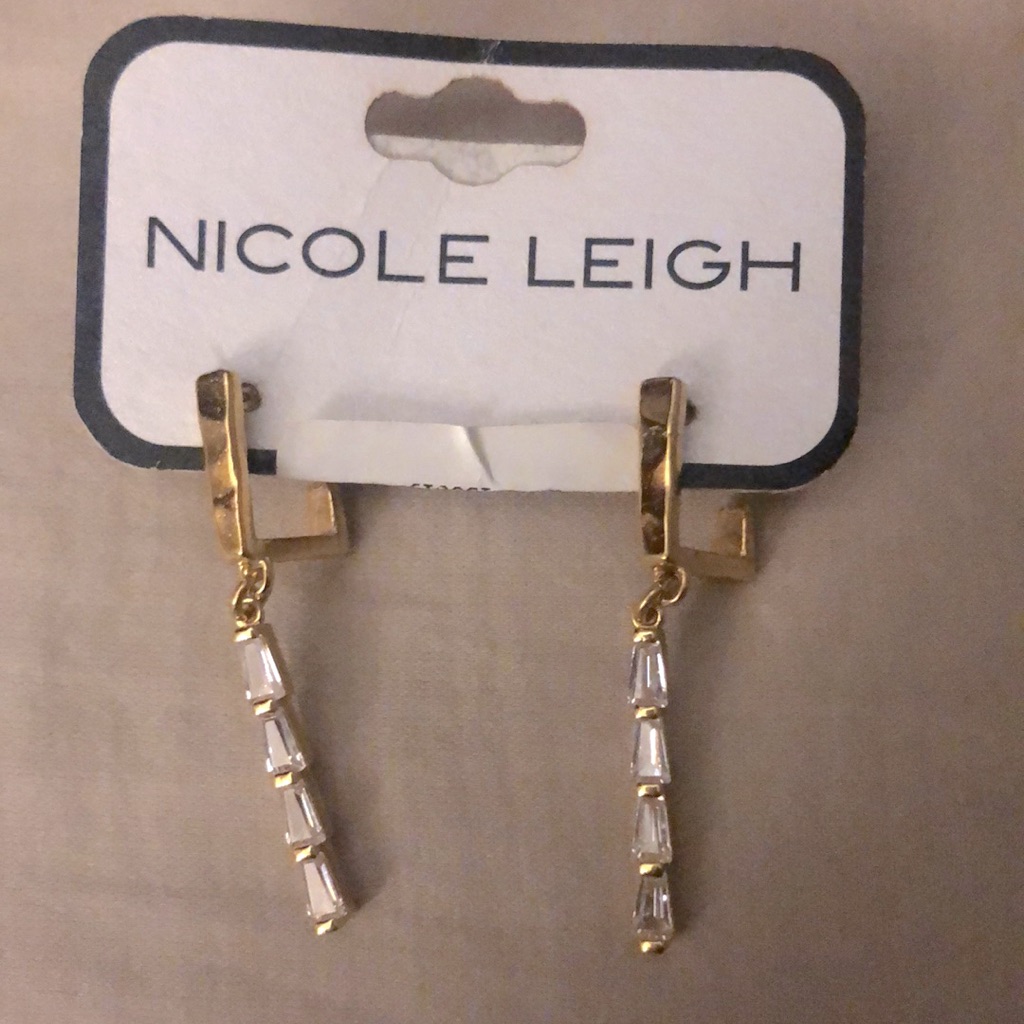 Nwt Nicole Leigh Noah Gold Earrings